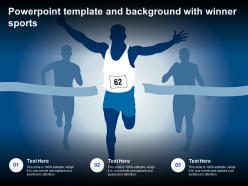 Powerpoint Template And Background With Winner Sports