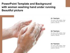Powerpoint Template And Background With Woman Washing Hand Under Running Beautiful Picture