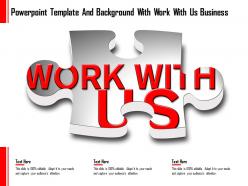 Powerpoint template and background with work with us business