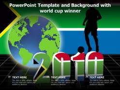 Powerpoint template and background with world cup winner