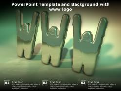 Powerpoint Template And Background With Www Logo