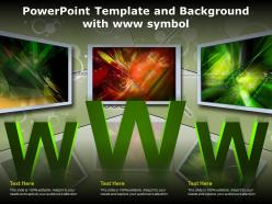 Powerpoint Template And Background With Www Symbol