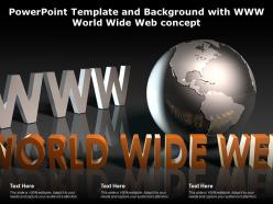 Powerpoint template and background with www world wide web concept