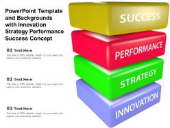 Powerpoint template and backgrounds with innovation strategy performance success concept