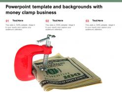 Powerpoint template and backgrounds with money clamp business