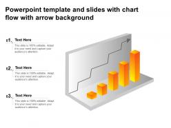 Powerpoint template and slides with chart flow with arrow background