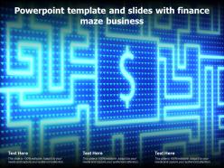 Powerpoint template and slides with finance maze business