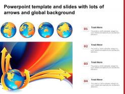 Powerpoint template and slides with lots of arrows and global background