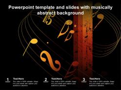 Powerpoint template and slides with musically abstract background