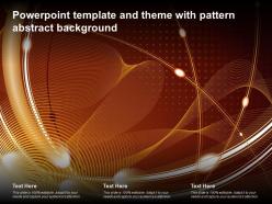 Powerpoint template and theme with pattern abstract background