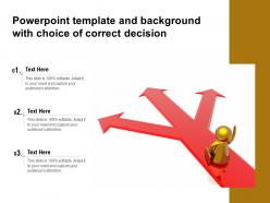 Powerpoint template and with choice of correct decision ppt powerpoint
