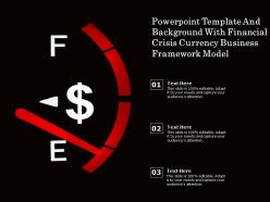 Powerpoint Template And With Financial Crisis Currency Business Framework Model
