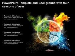 Powerpoint Template Background With Four Seasons Of Year Ppt Powerpoint