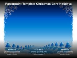 Powerpoint template christmas card holidays