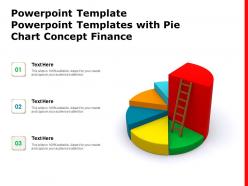 Powerpoint template powerpoint templates with pie chart concept finance