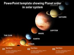 Powerpoint Template Showing Planet Order In Solar System