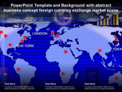 Powerpoint Template With Abstract Business Concept Foreign Currency Exchange Market Scene