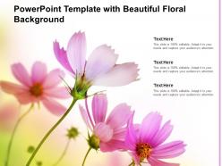 Powerpoint template with beautiful floral background