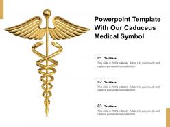 Powerpoint template with our caduceus medical symbol