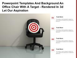 Powerpoint Templates An Office Chair With A Target Rendered In 3d Let Our Aspiration
