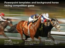 Powerpoint templates and background horse racing competition game