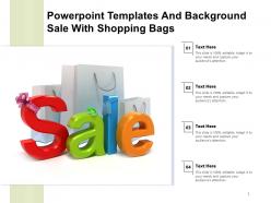Powerpoint templates and background sale with shopping bags