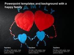 Powerpoint templates and background with a happy family