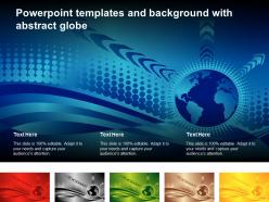 Powerpoint templates and background with abstract globe