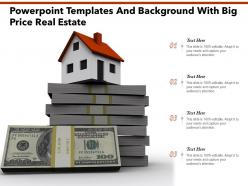 Powerpoint templates and background with big price real estate