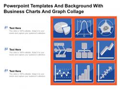 Powerpoint templates and background with business charts and graph collage