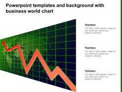 Powerpoint templates and background with business world chart