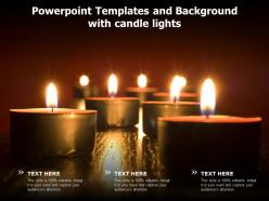 Powerpoint templates and background with candle lights