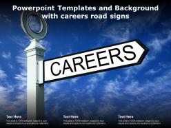 Powerpoint templates and background with careers road signs