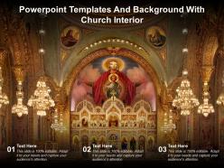 Powerpoint templates and background with church interior