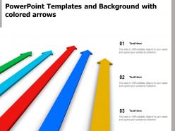Powerpoint templates and background with colored arrows