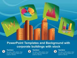 Powerpoint templates and background with corporate buildings with stock