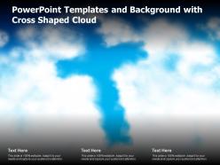 Powerpoint templates and background with cross shaped cloud