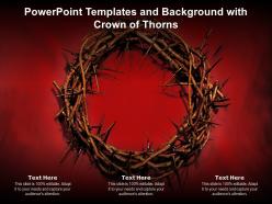 Powerpoint templates and background with crown of thorns