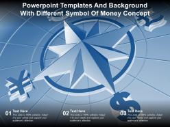 Powerpoint templates and background with different symbol of money concept