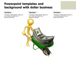 Powerpoint templates and background with dollar business