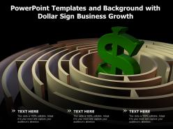 Powerpoint templates and background with dollar sign business growth
