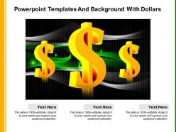 Powerpoint templates and background with dollars