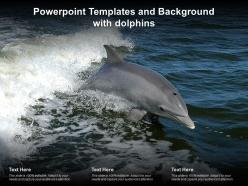 Powerpoint templates and background with dolphins