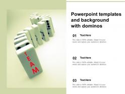 Powerpoint Templates And Background With Dominos