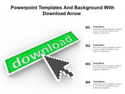 Powerpoint templates and background with download arrow