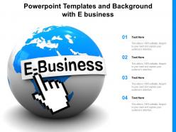 Powerpoint templates and background with e business