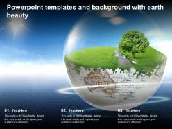 Powerpoint templates and background with earth beauty