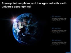 Powerpoint templates and background with earth universe geographical
