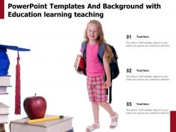 Powerpoint templates and background with education learning teaching