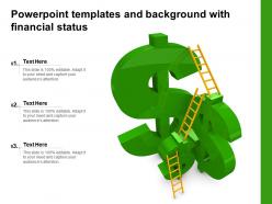 Powerpoint templates and background with financial status